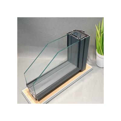 China Leisure facilities wall thickness 100mm curtain wall double glass partition office aluminum exterior steel interior built-in transparent glass pane for sale