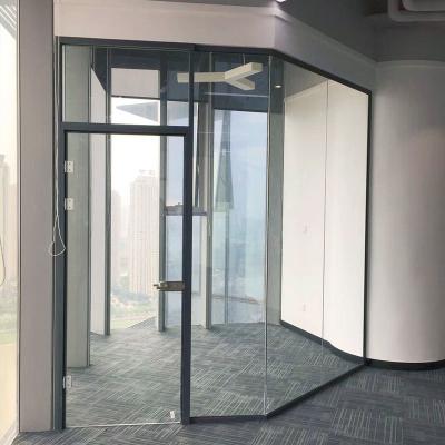 China Leisure Equipment 26mm Wall Thickness Single Layer Transparent Office Full View Aluminum Profile for sale