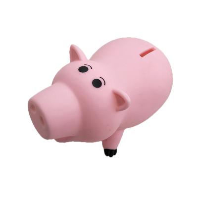 China Lovely Pink Waterproof Toy Bank Decoration Factory Price Pig Piggy Bank Vinyl Pig Money Saving Box for sale