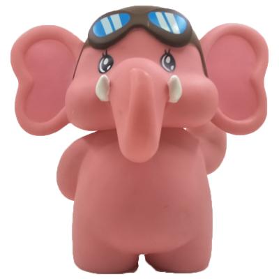 China Cute Piggy Elephant PVC Money Saving Box Coin Bank Waterproof Animal Shaped Pot Customized Vinyl Saving Box For Decoration for sale