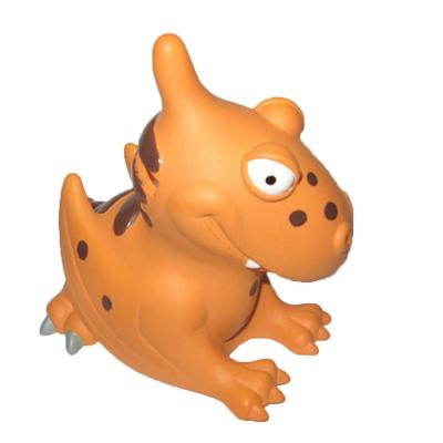 China Waterproof Plastic Orange Cute Vinyl Coin Animal Dinosaur Money Box Bank For Holiday Kids Decor Home Gift for sale