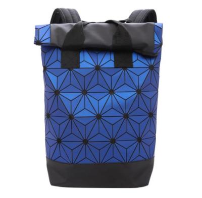 China Fading Fashion School Backpack China Factory Women Folding Geometric Backpack for sale