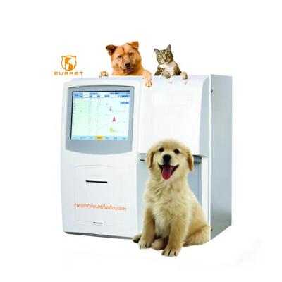 China Hot Selling Eurpet Veterinary Blood Testing Device Hematology Analyzer Automatic 3 Part Hematology Analyzer Price for sale