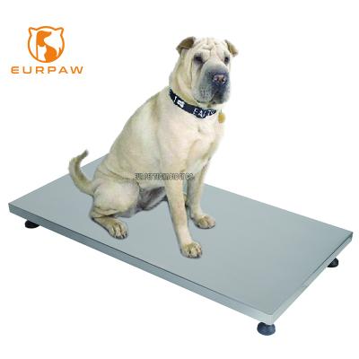 China Body Weight Gauge EUR PET Durable Dog Pet Floor Scale Machine Supporting 60 Kg With Free Mat For Home And Clinic for sale