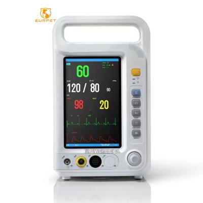 China Life Monitor Manufacturer Clinic Medical Equipment Pet Vet Multiparameter Animal Monitor Price for sale