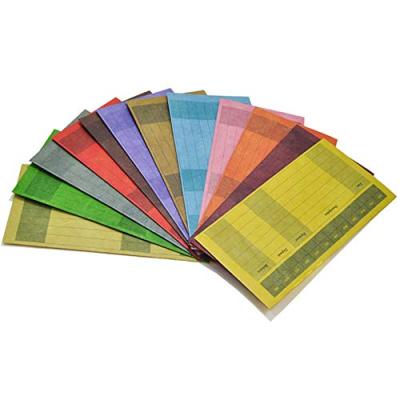 China Waterproof 12 Colors Waterproof Budget Envelopes For Personal Finance for sale