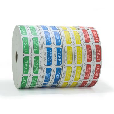 China paper & Hot Selling Custom Cardboard Carnival Sequentially Numbered Double Roll Raffle Tickets for sale