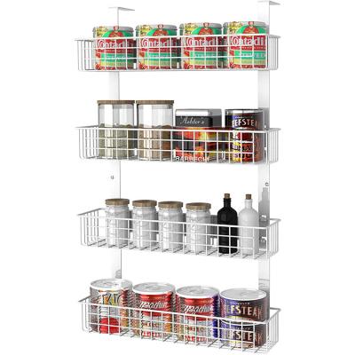 China 4 Layer Spice Rack Fridge Spice Storage Rack Magnetic Viable Kitchen Storage Rack for sale