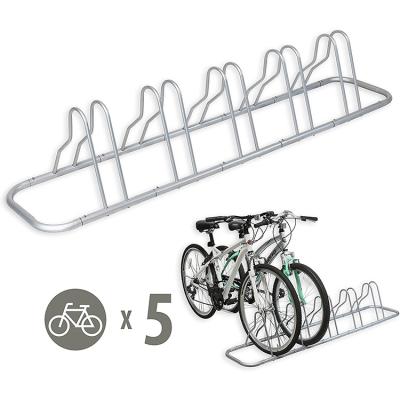 China Modern 5 Slot Bicycle Floor Parking Adjustable Indoor And Outdoor Storage Rack Rack for sale