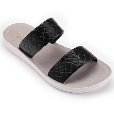 China Women's Designer Shoe Designer Slippers Double Strap Sandal Women's Wholesale Lightweight White for sale