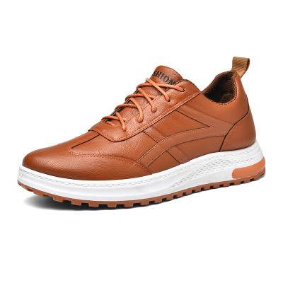 China Soft ; 2021 New Lightweight PU Men Designer Injection Leather Shoes With OEM Service for sale