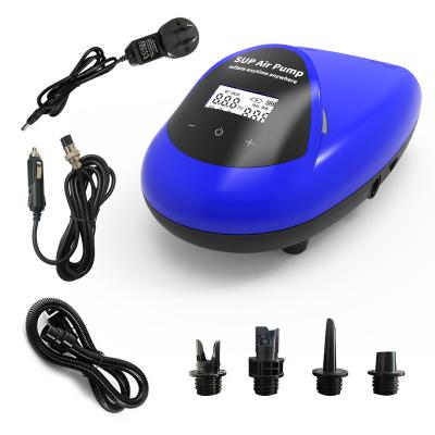 China Custom Logo 20PSI Paddle Board Water Sport Activity Sip Compressor Rechargeable Cordless Electric Panel Pump Dual Use for sale