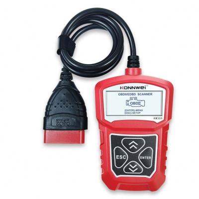 China All Red KW309 OBD2 Scanner Engine Fault Diagnosis Tool Engine Check Vehicle Battery Tester for sale