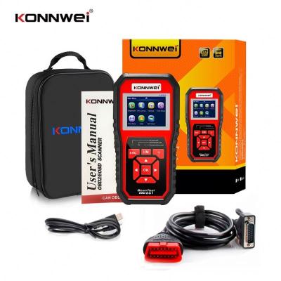 China All language KW850 auto diagnostic tool red multi car diagnostic tool detection voltage battery selection engine code reader for sale