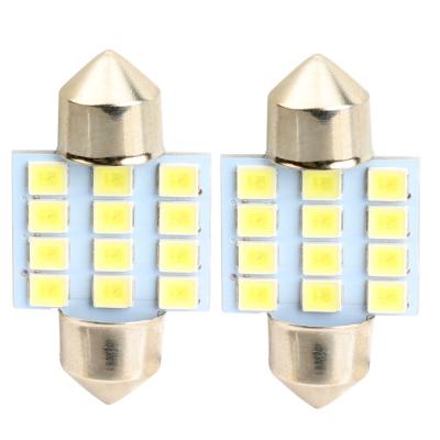 China Cornering lamp festoon lighting c5w 12smd led 41mm 42mm 5730 5630 white smd C5W LED car led interior dome festoon 12LED reading lamp light for sale