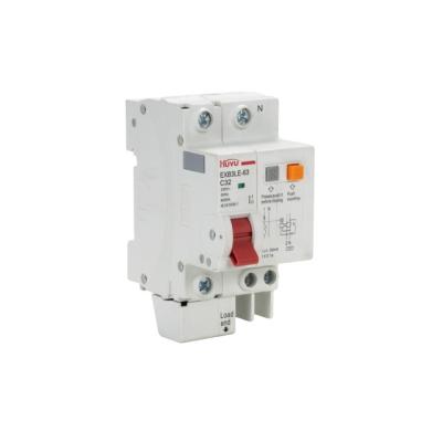 China High Quality 2 Pole Din Rail Mini Residual Current Circuit Breaker With 4.5KA Overcurrent for sale