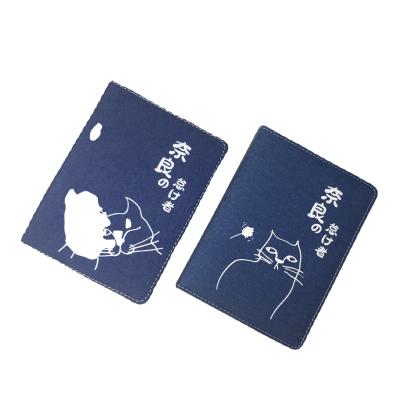 China Low MOQ Hardcover Denim Notebook Hardcover Notebook With Free Print Sample for sale