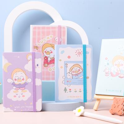 China With Rubber Band Popular Multi Colors Notebook Full Color Printing Agenda With Rubber Band Cute Bullet Journal for sale