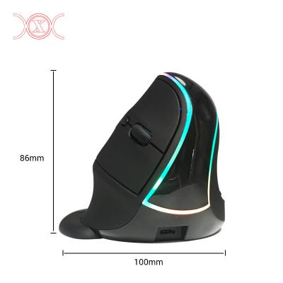 China Verticle & 2.4G Radio RGB Mouse Ergonomic Right Hand Vertical Ergonomic Mouse For Gaming Laptop Desktop Mice for sale