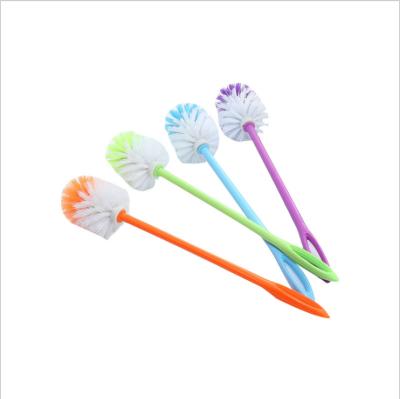 China Stocked Bathroom Cleaning Brushes Plastic Round Toilet Brush for sale