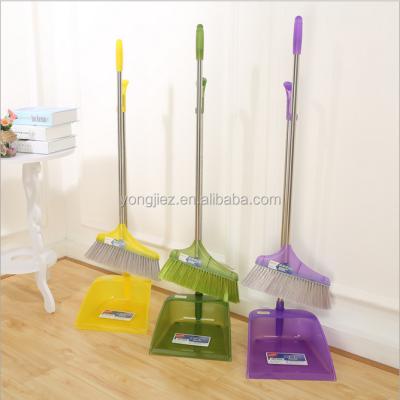 China High quality home broom and dustpan design, dust pan with plastic broom for sale