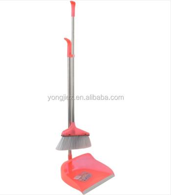 China Home plastic dustpan and broom set, designed broom with dustpan for sale