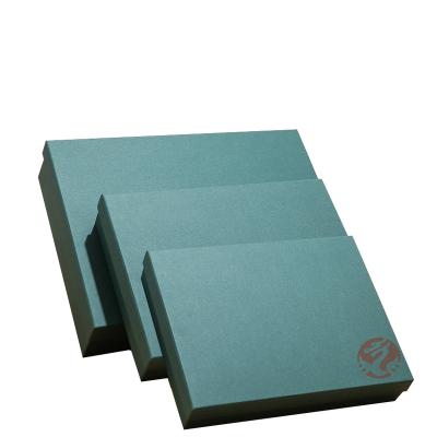 China Factory Supplier Recyclable Square Shoulder Style Paper Box Packaging For Luxury Gift With Gold Border for sale