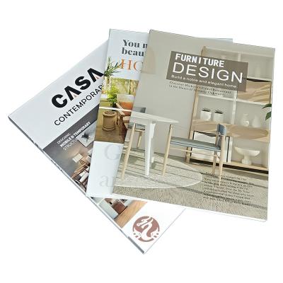 China paper & Professional Custom Cardboard Furniture Product Catalog Paperback Brochure Magazine Book Printing for sale