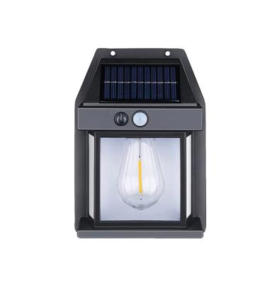 China Solar Power Solar Tungsten Wall Light Waterproof Wireless Motion Sensor Security Lamps Dusk to Dawn Exterior Lighting for Patio Porch Garage for sale