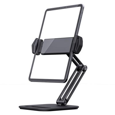 China Tablet Mount Support Tablet Frame 360 ​​Degree Portable Custom Metal Desktop Display Mobile Cell Phone Stand Smart Adjustable Flexible Lazy Bracket for Phones and Protection for sale