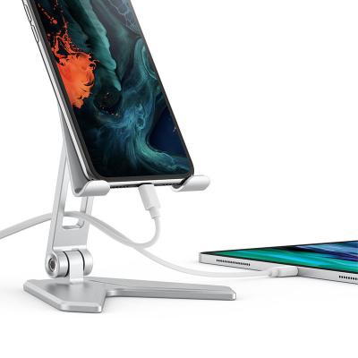 China Foldable Adjustable Portable Universal Aluminum Desk Tablets Support Angles Mobile Phone Stand Holder for Smartphones for Phones and iPad for sale