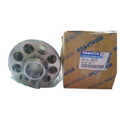 China Crawler Excavator 708-2L-06470 Hydraulic Pump Block For PC200-8 Excavator for sale