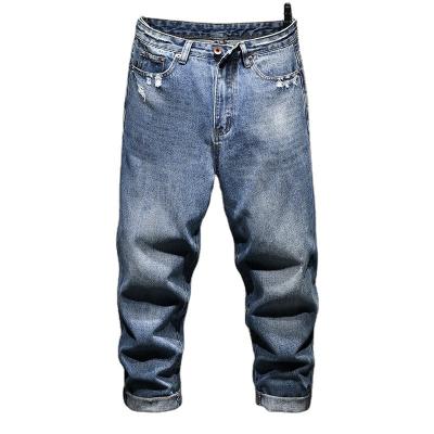 China Diznew China Factory Wholesale Custom Side Stripe Jeans Men Waterproof Pants Prints Cotton Customize for sale