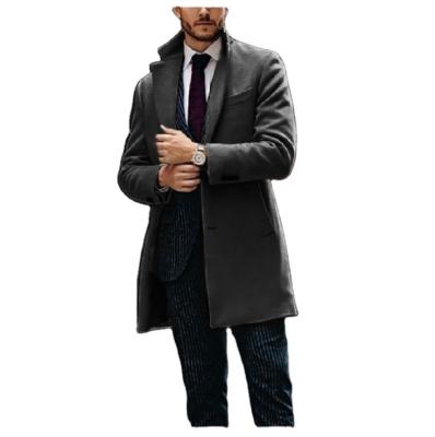 China New QUICK DRY autumn lapel trench coat men in the Korean version of the trend handsome spring and autumn men's coat for sale