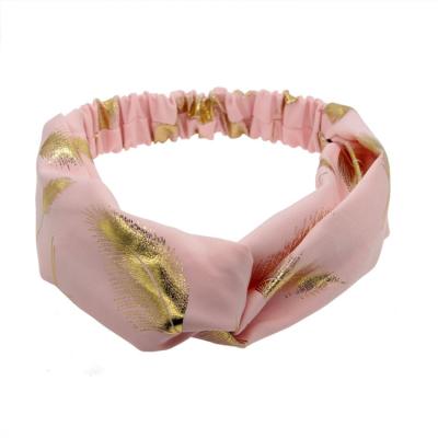 China Eco-friendly Breathable Floral Criss-Cross Style Women Hair Band Head Bands Headbands For Women Beach Accessories for sale