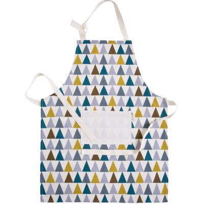 China New Kitchen OEM Washable Promotional Cotton Linen Apron Custom Logo Printed Cooking Apron for sale