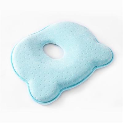 China Wholesale Foam Flat Head Memory Pillow Baby Newborn Infant Baby Head Shaping Pillow for sale