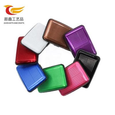 China Custom made custom anti-blocking metal aluminum credit card holder travel visa card holder wallet for sale