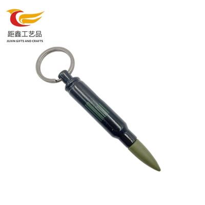 China Custom Metal China Manufacturer Logo Metal Bullet Bottle Opener Keychain for sale