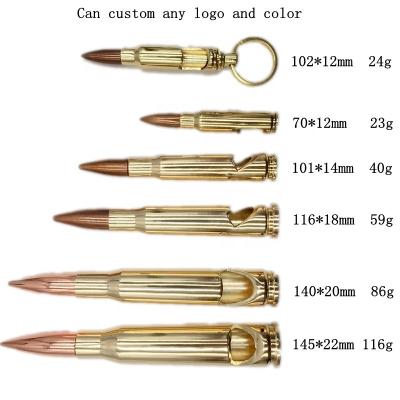 China Viable Hot Sale Gold Metal Bottle Openers Bullet Shape Empty Bottle Opener for sale