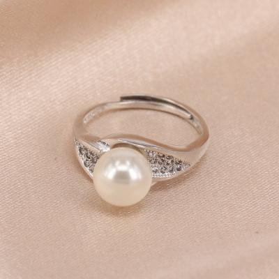 China FASHIONABLE High Quality Jewelry Eternity Pearl Rings Silver Jewelry 925 Ring for sale