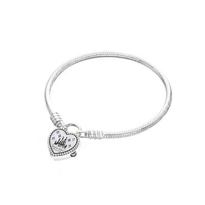 China Fashionable Hot Sale Hearts 925 Sterling Silver Women Bracelet Heart for sale