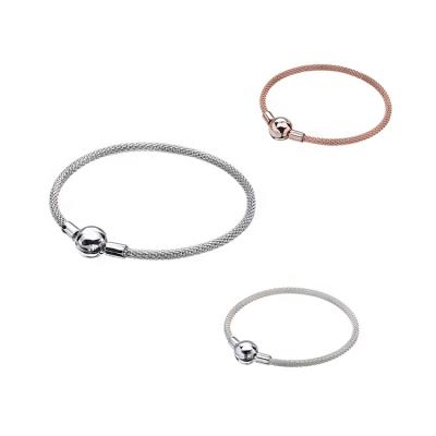 China Fashionable wholesale price diy add a charm gold bracelet charms rose gold bracelet for sale