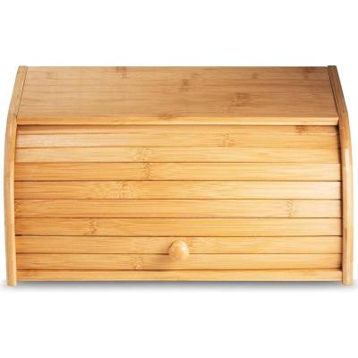 China Bamboo Freshness Storage Bread Box for sale