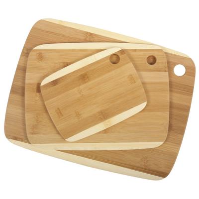 China Organic Bamboo Cutting Board Set of 3-Piece Sustainable Bamboo Wood Cutting Boards for sale