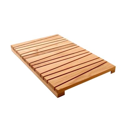 China Sustainable Bath Eco Styles Bamboo Bath Mat For Bathroom for sale