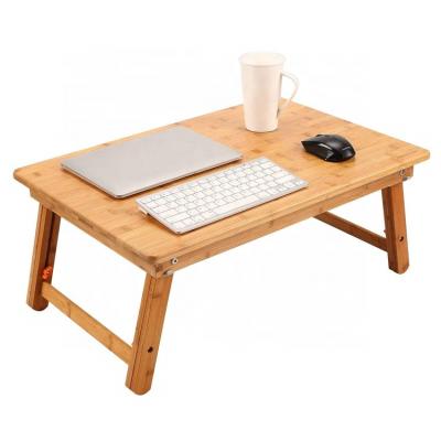 China Adjustable Bamboo LAPTOP DESK Breakfast Serving Tray, Foldable Laptop Table Bed Tray for sale