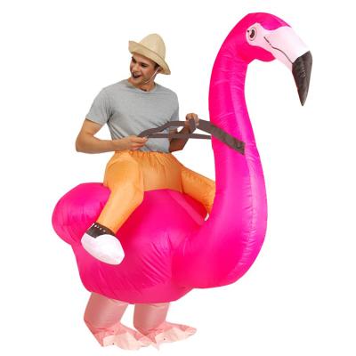 China Polyester World Products Best Selling Red Flamingo Inflatable Costume In Advertising Inflatables for sale