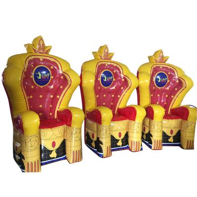 China Professional Water Entertainment Manufacturer Original Design King Throne Birthday Floating Crown Pose Inflatable for sale