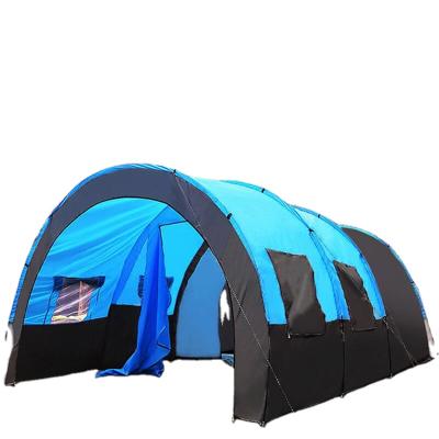 China Waterproof Outdoor Water Proof Double Layer 8 Person Large Capacity Travel Tunnel Tent for sale